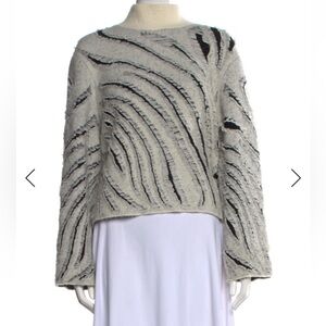 3.1 Phillip Lim Textured Stripe Turtleneck Sweater Size S